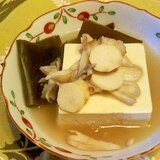 豆腐と舞茸・手芋の汁物